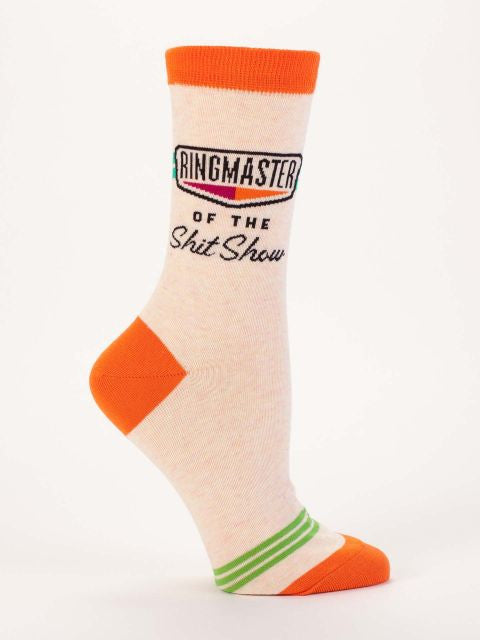 Ringmaster of the Sh!t Show Women's Crew Socks