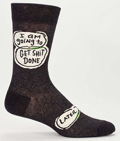 Get Sh*t Done Later Men¡¯s Crew Socks