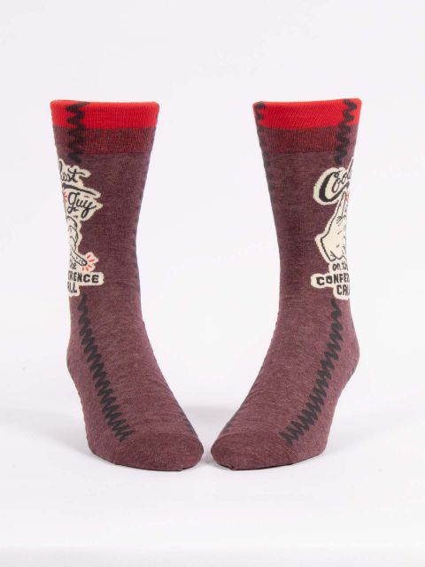 Coolest Guy on the Conference Call Men's Crew Socks