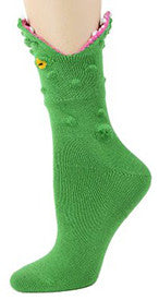 Alligator 3-D Women's Crew Socks