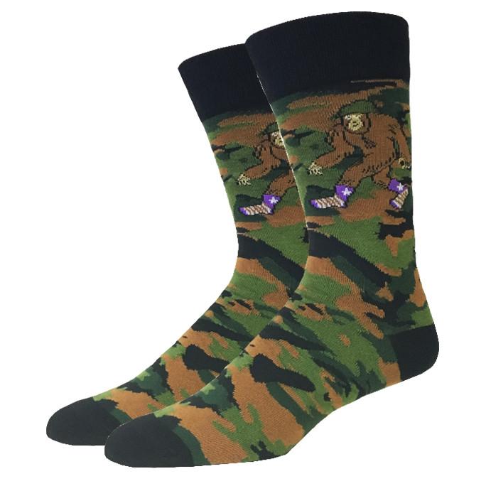 Camo Bigfoot Men's Crew Socks