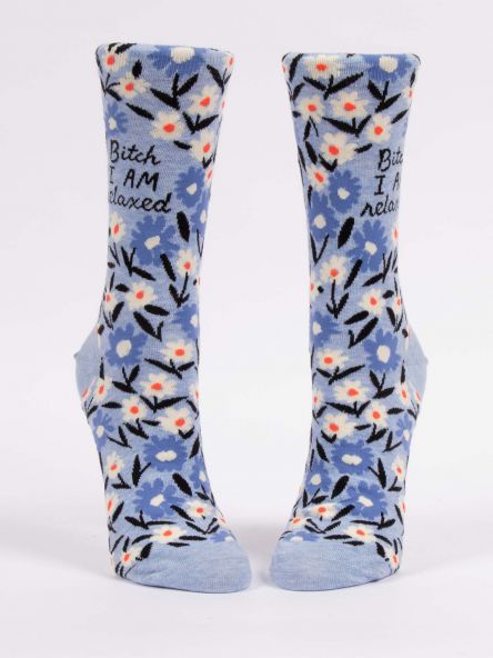 Bitch I AM Relaxed Women's Crew Socks