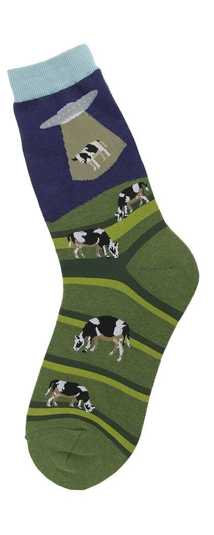 Bovine Abduction Women's Crew Socks
