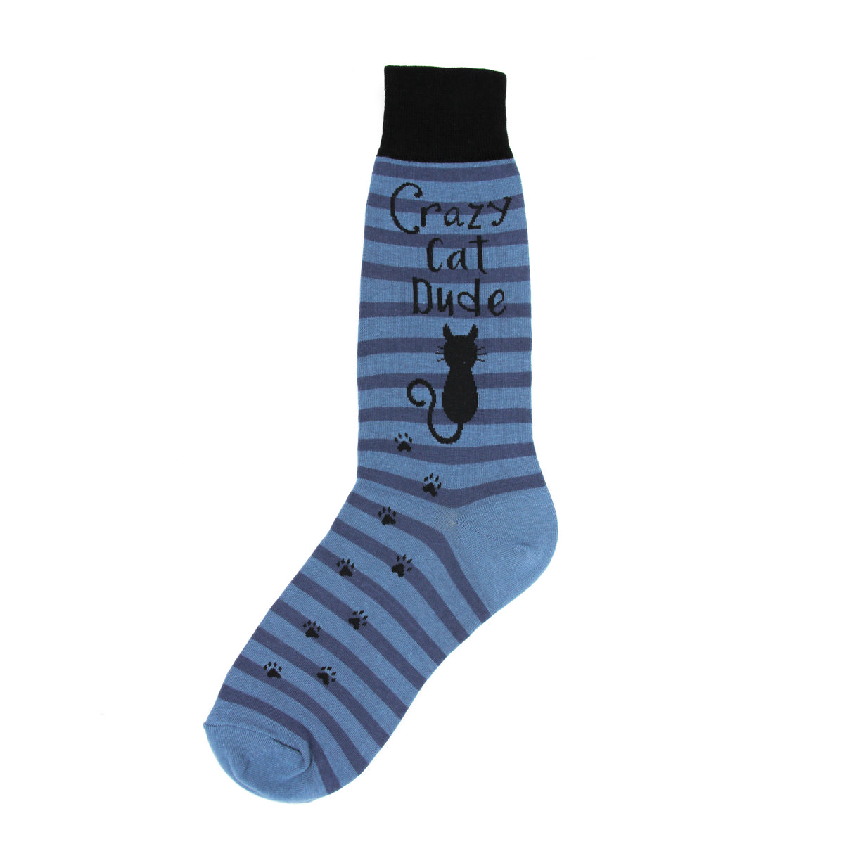 Crazy Cat Dude Men's Crew Socks
