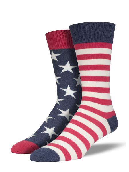 "Stars and Stripes, Flag Men's Crew Sock"