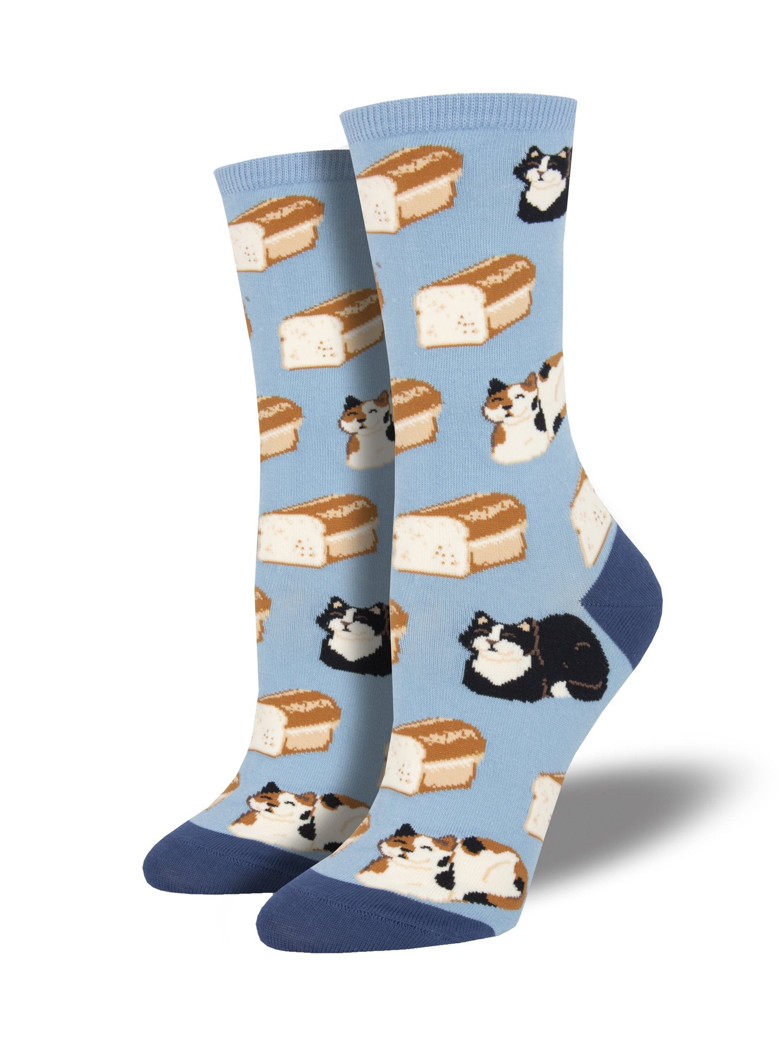 Cat Loaf (Blue) Women¡¯s Crew Socks
